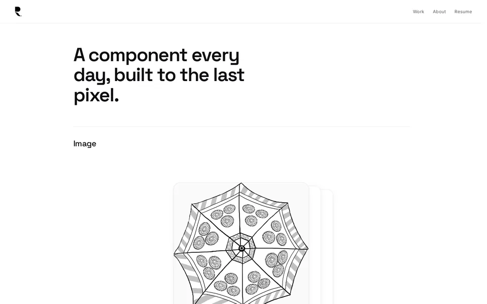 Component lab - One component a day, on the main site.